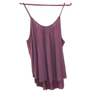 American Eagle Super Soft Plum Tank - L